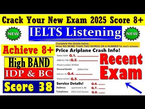 IELTS LISTENING PRACTICE TEST 2025 WITH ANSWERS | 31.03.2025